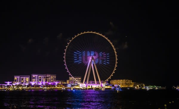 Ain Dubai Opening Light Show