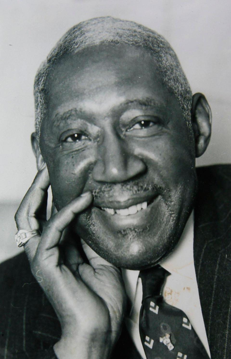 George Mathews, shown here in a 1958 photo, established a scholarship fund at the University of Akron that still exists today.
