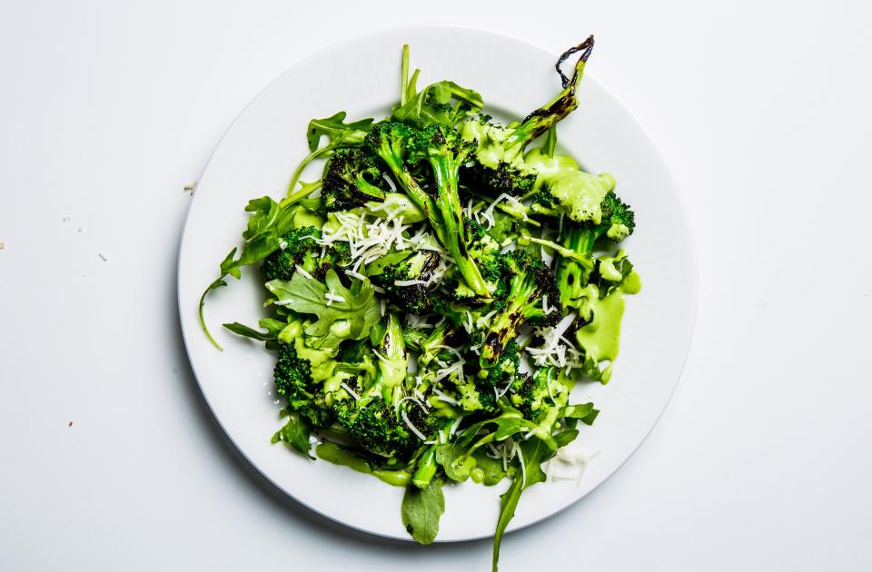 Grilled Broccoli and Arugula Salad