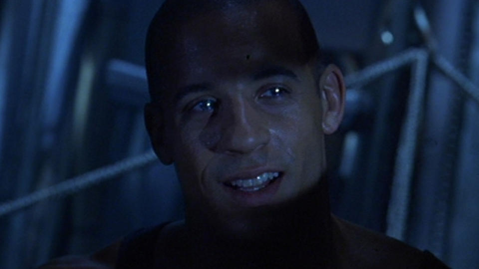 Vin Diesel as Riddick in Pitch Black