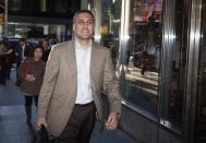 Mike Gupta, Chief Financial Officer of Twitter arrives at Morgan Stanley as part of the Twitter Roadshow in advance of the firms IPO, in New York, October 25, 2013. REUTERS/Carlo Allegri