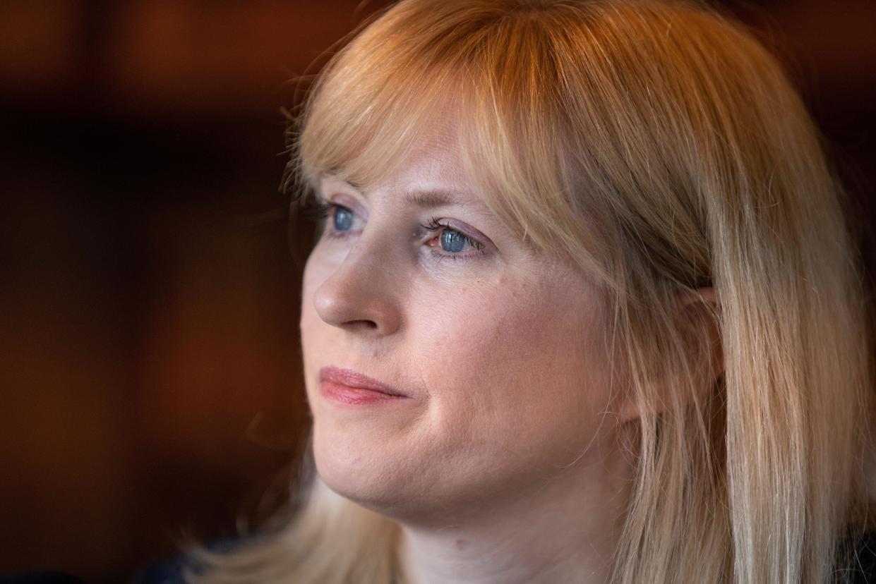 Rosie Duffield, 50 year-old Labour MP for Canterbury who has been bullied on social media by local political activists. Whitehall, London, UK