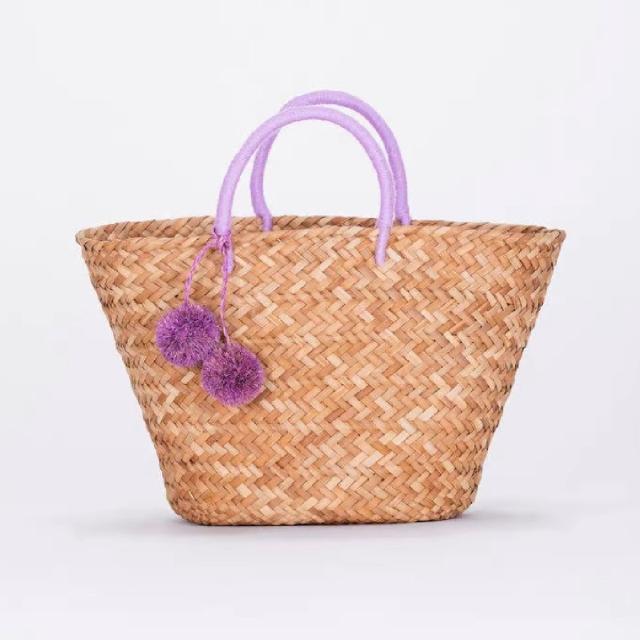 Brandon Blackwood Mini Kendrick Wicker Box Bag Natural in Wicker