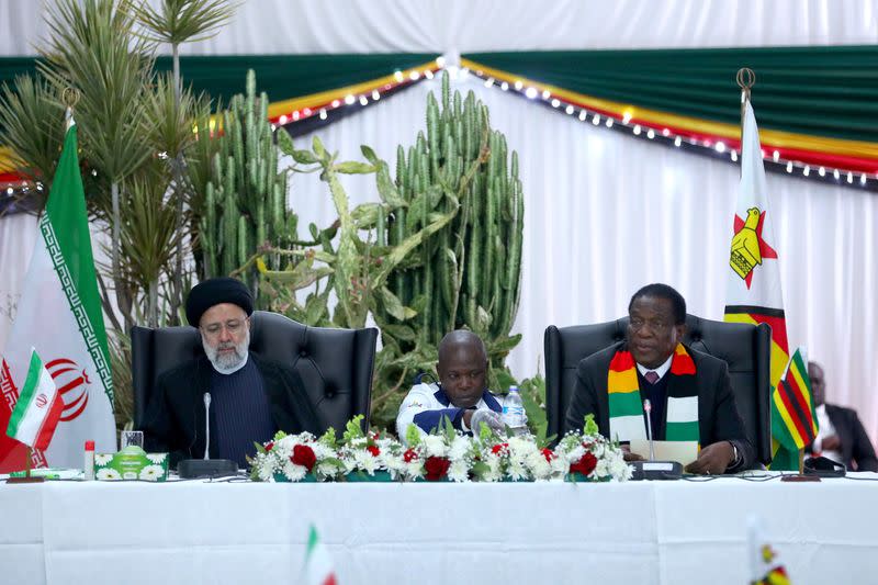 Iran's President Ebrahim Raisi visits Zimbabwe