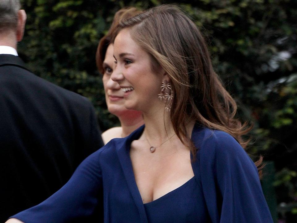 Lady Marina-Charlotte Windsor attends a gala pre-wedding dinner held at the Mandarin Oriental Hyde Park on April 28, 2011 (Getty Images)