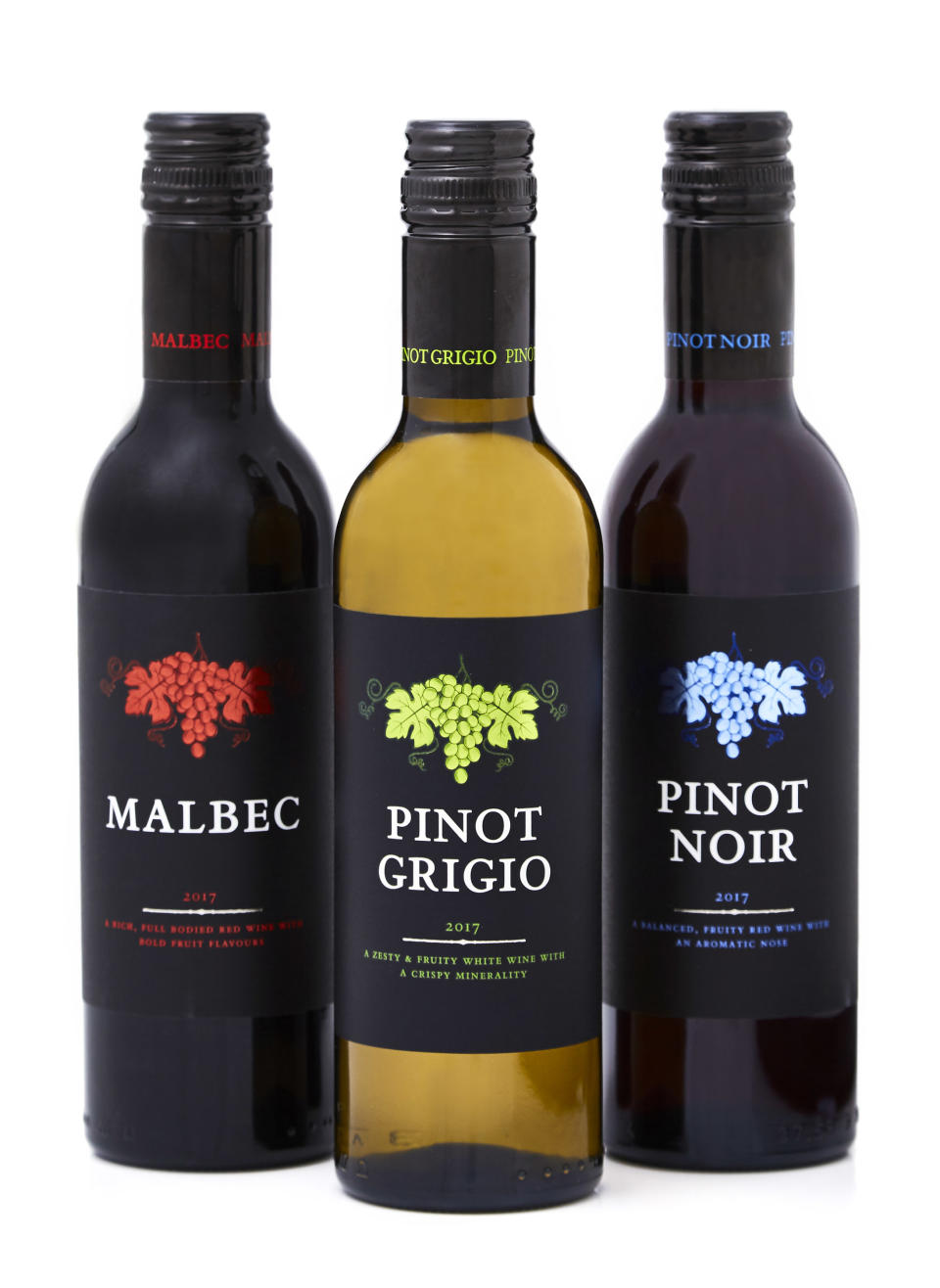 37cl Pinot Grigio, Pinot Noir or Malbec, £2.99