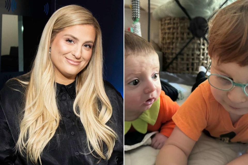 <p>Getty;Meghan Trainor/Instagram</p> Meghan Trainor and sons Barry and Riley.