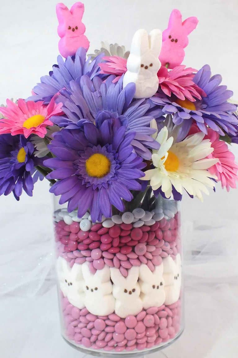 Easter Peeps Candy Centerpiece