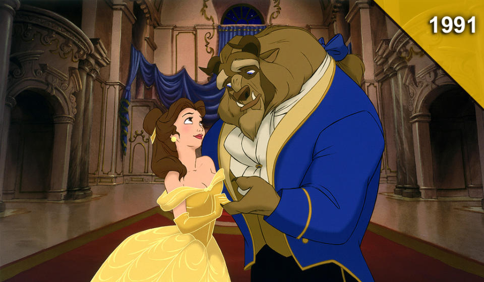 <a href="http://movies.yahoo.com/movie/beauty-and-the-beast-1991/" data-ylk="slk:BEAUTY AND THE BEAST;elm:context_link;itc:0;sec:content-canvas" class="link ">BEAUTY AND THE BEAST</a> <br>Directed by: Kirk Wise and Gary Trousdale<br>Starring: Paige O'Hara, Robbie Benson