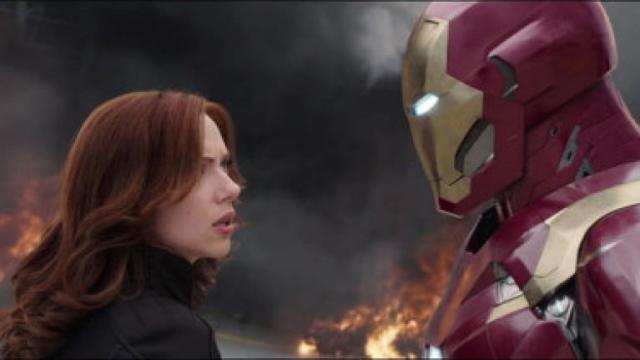 black widow marvel iron man