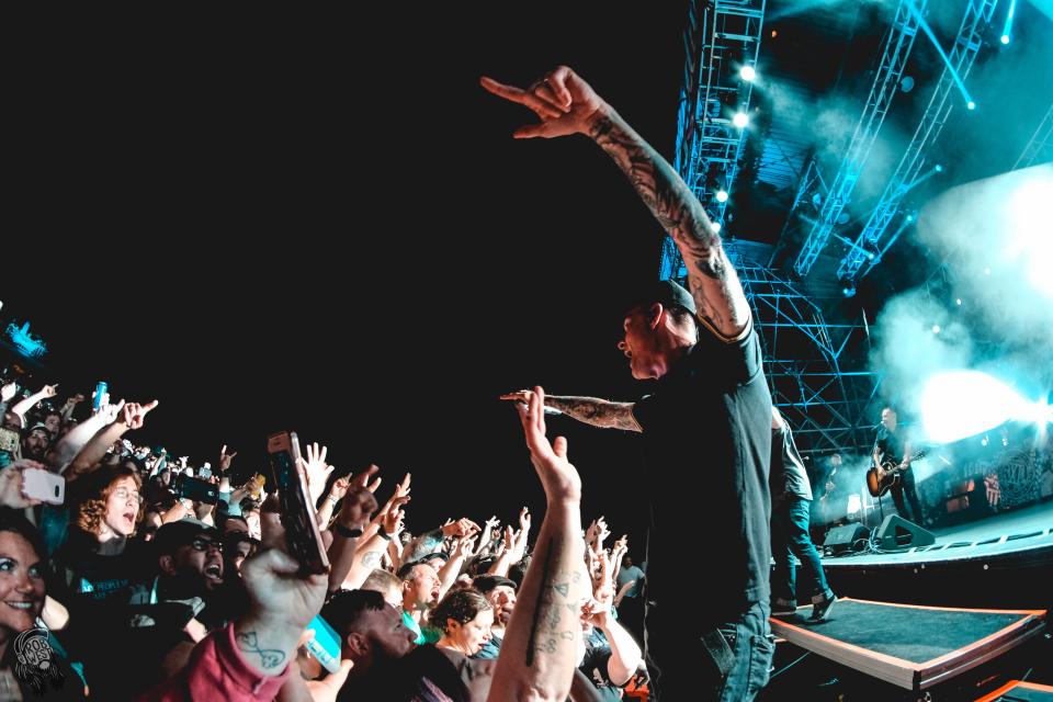 Dropkick Murphys pump up the crowd during a show at Tag's Summer Stage in Big Flats in 2018. The venue is celebrating its 30th anniversary this summer.