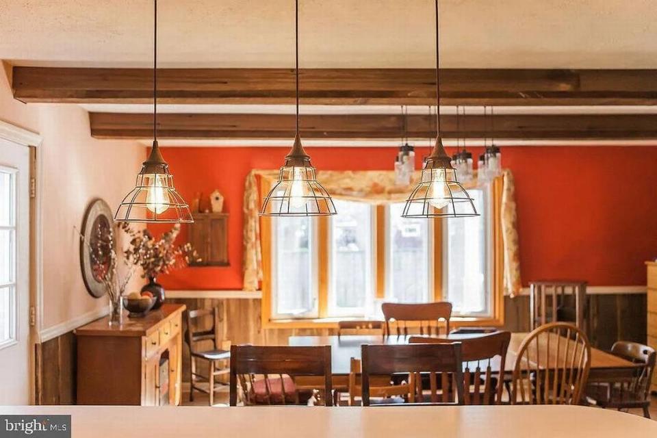 A view of the dining room at 1100 Houserville Road in State College. Photo shared with permission from home’s listing agents, Cheryl Gigante and Suzy Weibel of Kissinger Bigatel & Brower Realtors.