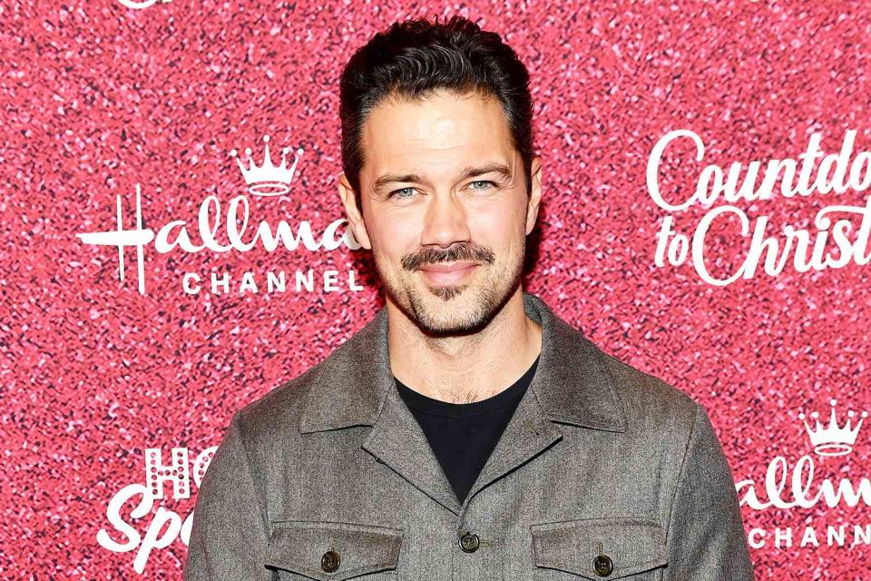 <p>Noam Galai/Getty</p> Ryan Paevey attends Hallmark Media