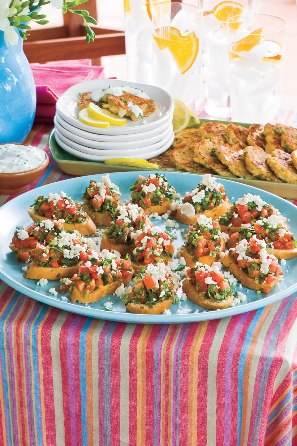 Fresh-Herb Tomato Crostini