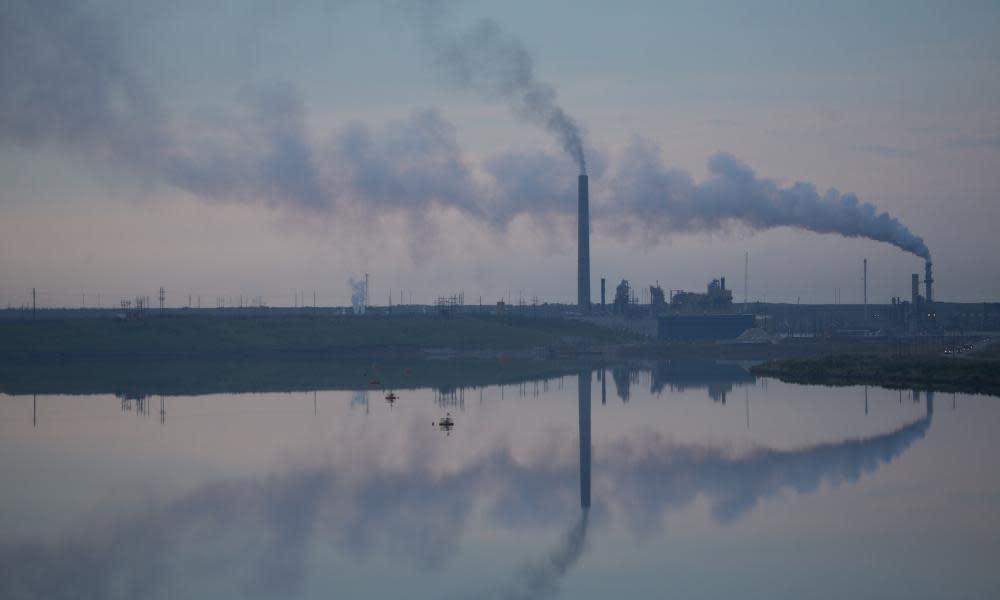 The Syncrude tar sands facility near Fort McKay, in Alberta, Canada.