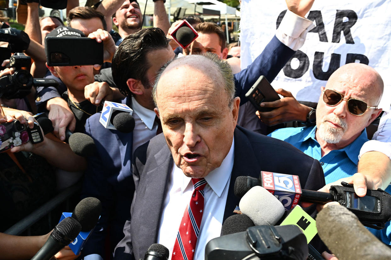 Rudy Giuliani CHANDAN KHANNA/AFP via Getty Images