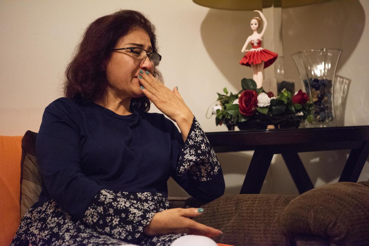 &ldquo;We are a family. We need to be together,&rdquo; says Zarmina Noori, whose husband is on the other side of the world. (Photo: Damon Dahlen/HuffPost)