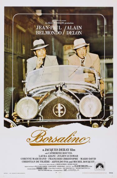 Alain Delon et Jean-Paul Belmondo dans « Borsalino » en 1970.