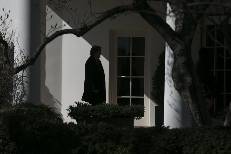 <p>Steve Bannon, then chief strategist to President Donald Trump, at the White House in Washington, Feb. 24, 2017. He left his position on Aug. 18, 2017. (Photograph by Al Drago/The New York Times) </p>