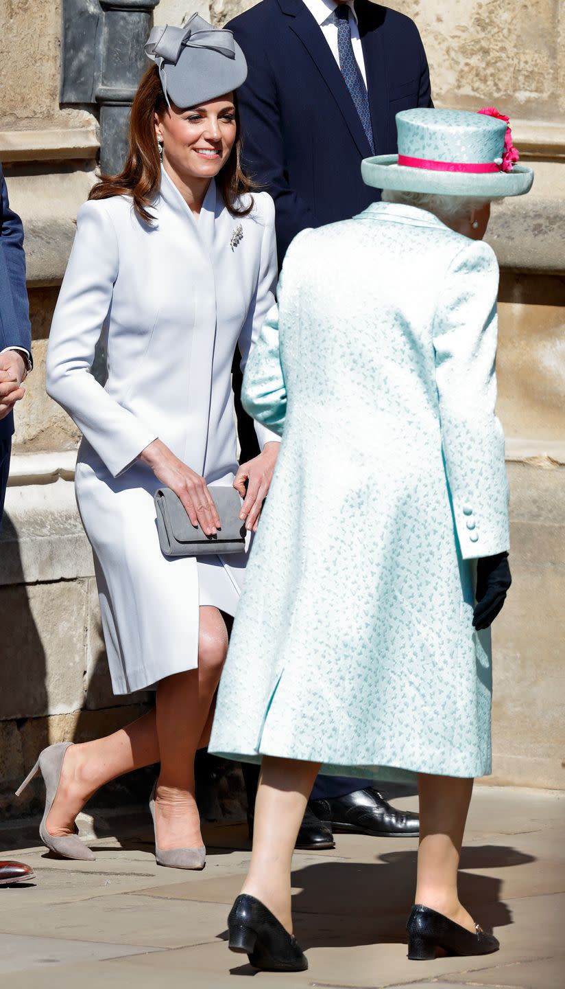 the royal family attend easter service at st george's chapel, windsor
