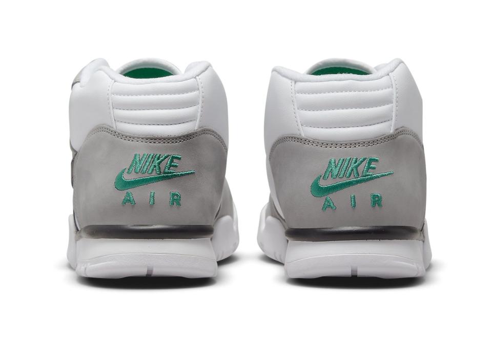 The heel’s view of the Nike Air Trainer 1 “Chlorophyll.” - Credit: Courtesy of Nike