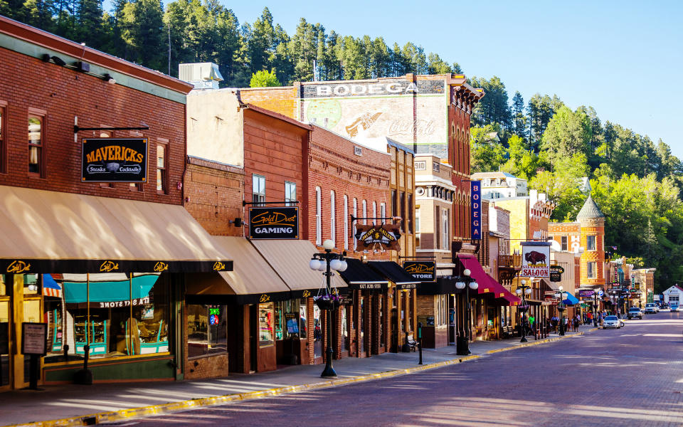 Historic Main Street. Deadwood, South Dakota, USA