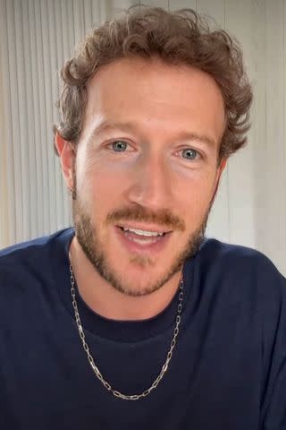 <p>Mike Rundle</p> Viral image of Mark Zuckerberg with a photoshopped beard