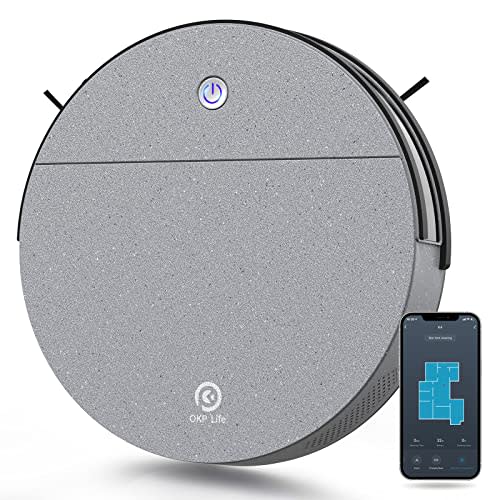 OKP Life K4 Robot Vacuum Cleaner 2200Pa Suction, Grey