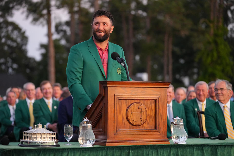 Jon Rahm, seen here in 2023, returns to Augusta after a season of upheaval. (Erick W. Rasco/Sports Illustrated via Getty Images)