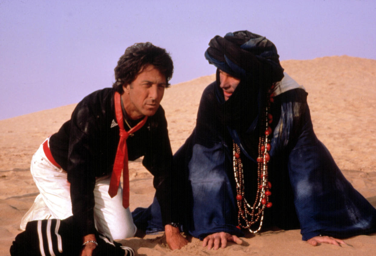 Dustin Hoffman and Warren Beatty are stranded in the desert in the legendary 1987 box office bomb, Ishtar. (Photo: Columbia Pictures/Courtesy Everett Collection)