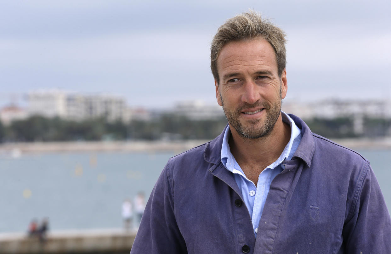 English adventurer, author, broadcaster and writer Ben Fogle poses during a photocall at the MIPCOM 2015 (International Film and Programme Market for Tv, Video,Cable and Satellite) in Cannes, southeastern France, Tuesday, Oct. 6, 2015. He presents the six part series â€˜The big catchâ€™.
(AP Photo/Lionel Cironneau )
