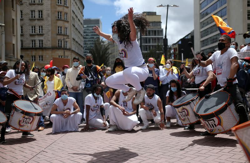 Demonstrations demanding government action continue, in Bogota