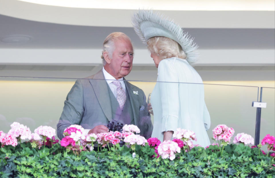 Queen Camilla has cancelled a flight back to England to help comfort King Charles at his Scottish home as he awaits surgery for an enlarged prostate credit:Bang Showbiz