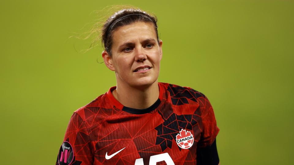 It appears that Christine Sinclair's historic career could be winding down. (Photo by Vaughn Ridley/Getty Images)
