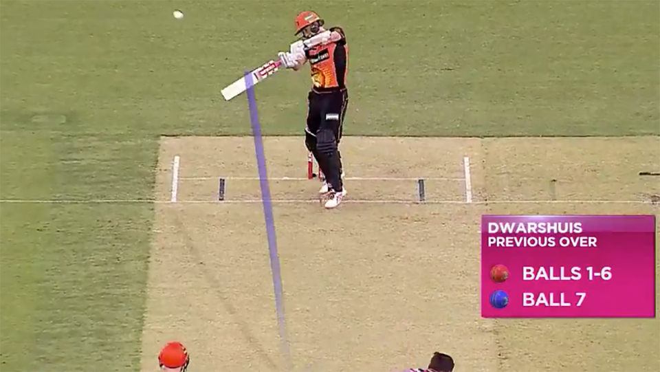 Michael Klinger was dismissed on the seventh ball. Image: Channel 7