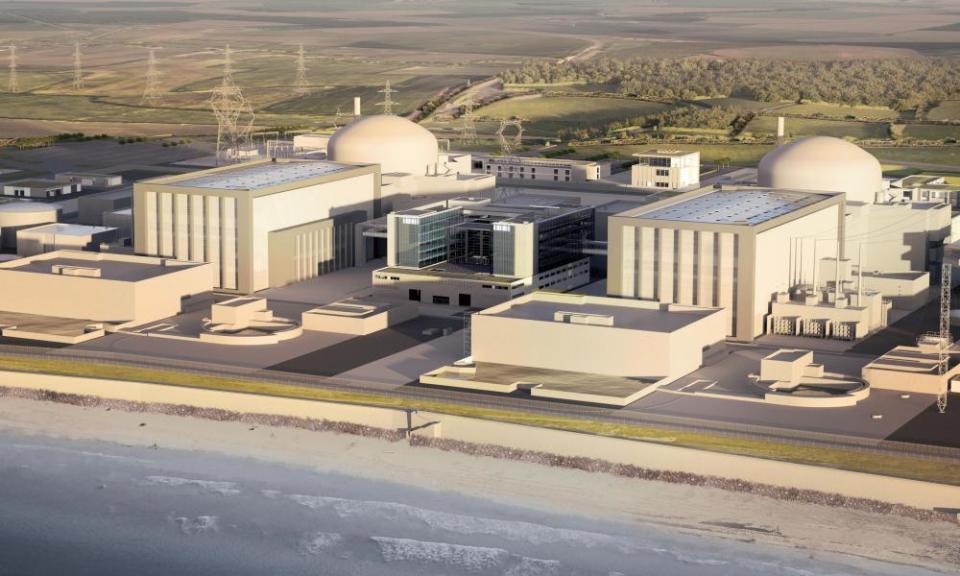 An artist’s impression of the planned Hinkley Point C nuclear power station