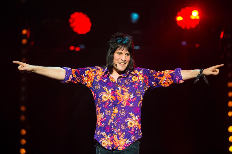 Noel Fielding performs at the Royal Albert Hall, London, in aid of the Teenage Cancer Trust.