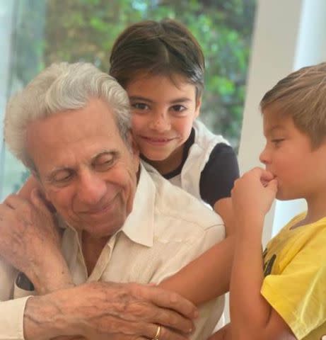 <p>Instagram/shakira</p> William Mebarak Chadid with Shakira's sons, Milan and Sasha