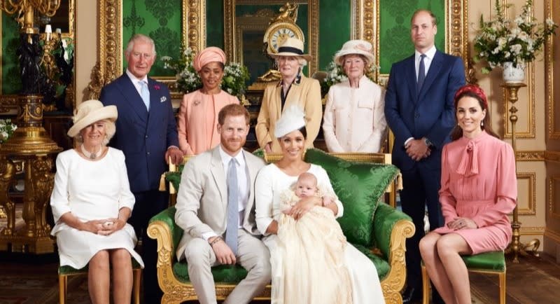 Royal fans baby Archie looks just like dad Prince Harry in christening photos [Image: Chris Allerton/ Sussex Royal]