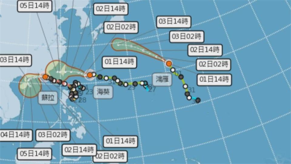 從西北颱變穿心颱？　中颱「海葵」路徑不斷南修