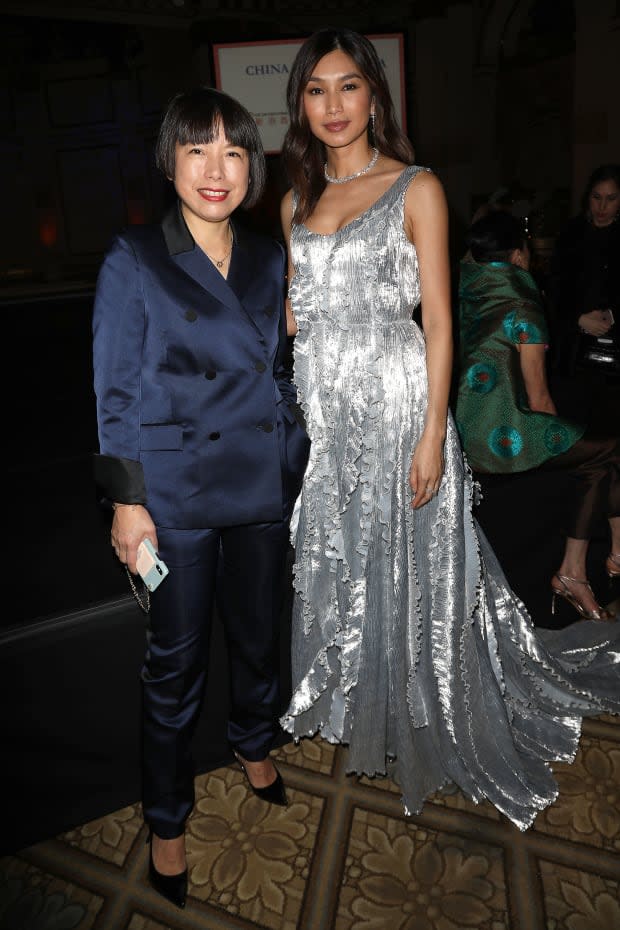 Angelica Cheung and Gemma Chan. Photo: Starpix/Courtesy of China Institute