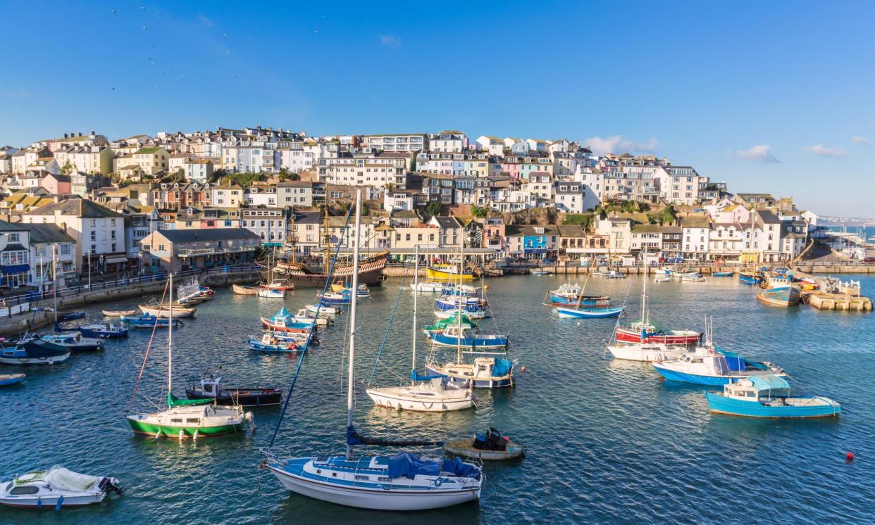 <span>Brixham in Devon, where bottled water stations are being set up.</span><span>Photograph: GordonBellPhotography/Getty Images/iStockphoto</span>