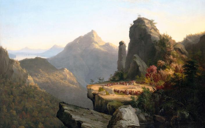 Inspiration: Last of the Mohicans's cinematography drew on the tradition of American landscape painting - IanDagnall Computing / Alamy Stock Photo