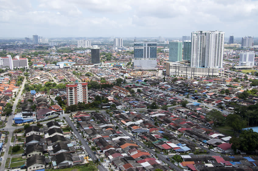 Aerial view of Johor Bahru City