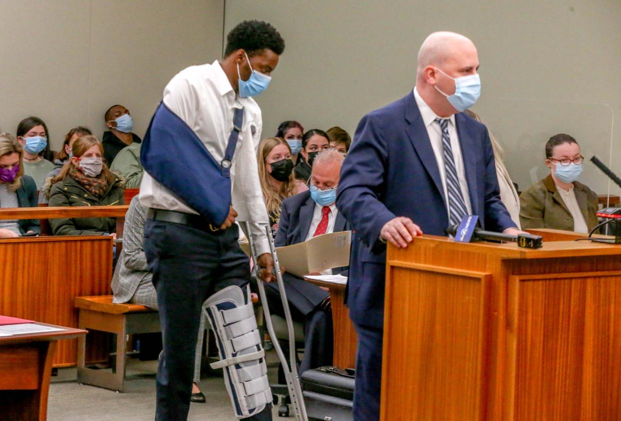 Dauda Elegushi at his court appearance Wednesday morning.