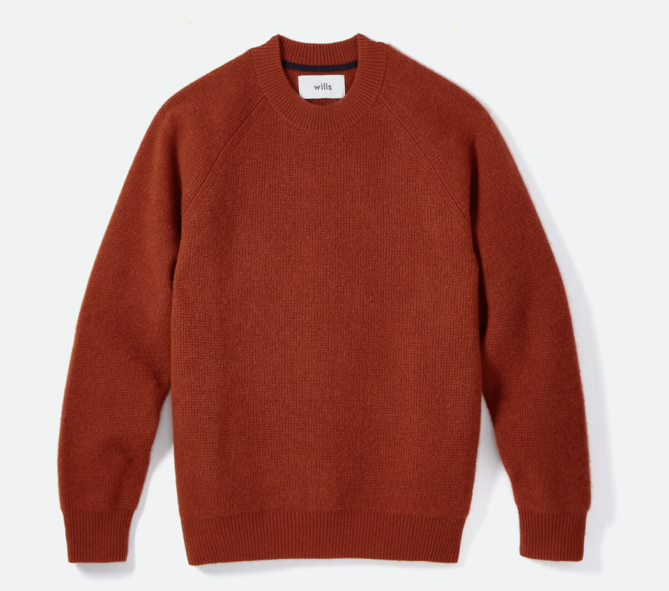 red cashmere sweater mens