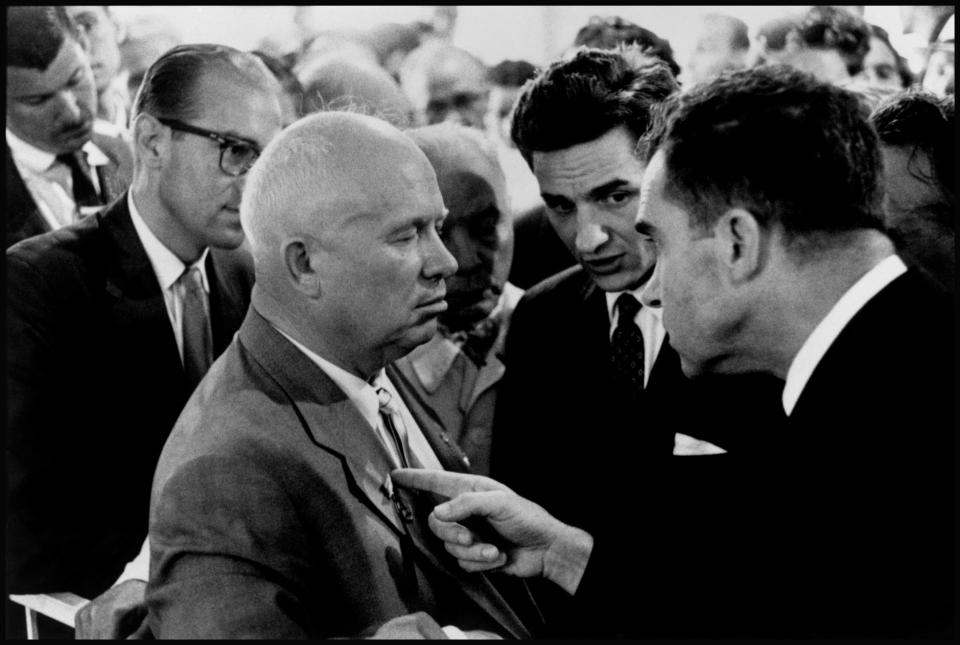 Elliott Erwitt's famous 1959 picture of the 'kitchen debate' between Nikita Khrushchev and Richard Nixon