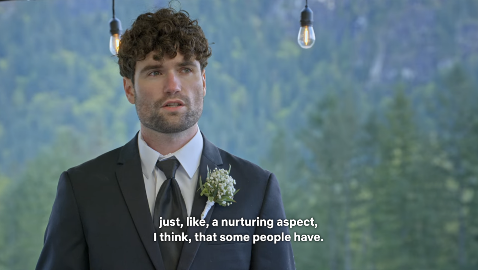 Paul explaining himself on his wedding day