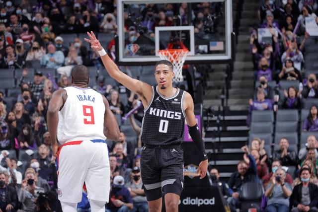 Matt George on X: Kings fan in a Tyrese Haliburton jersey spotted at the  NBA Finals.  / X