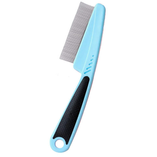 Trism stainless steel comb against white background